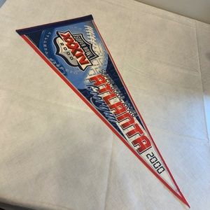 Vintage Super Bowl XXXIV Atlanta Georgia 2000 30" Pennant Flag
